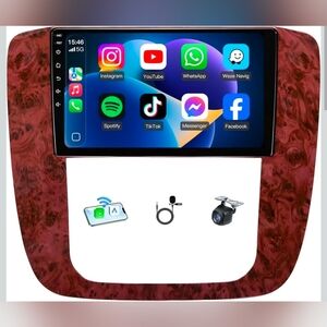 9" Car Stereo Silverado Tahoe Yukon Suburban 2007-2013 CarPlay Android MSRP $200